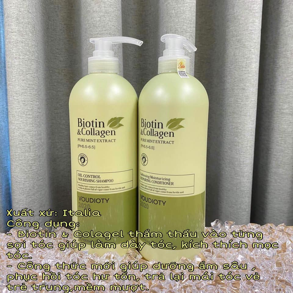 Dầu gội biotin collagen voudioty ngăn rụng tóc kích mọc tóc - Cosmetic999