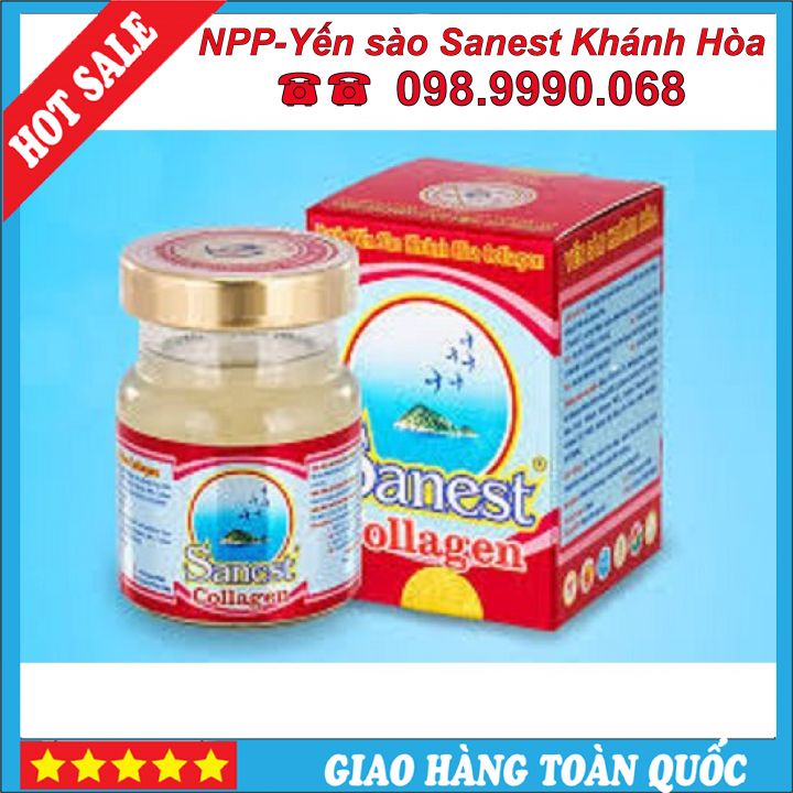 NƯỚC YẾN SANEST LỌ COLAGEL 70 ML.