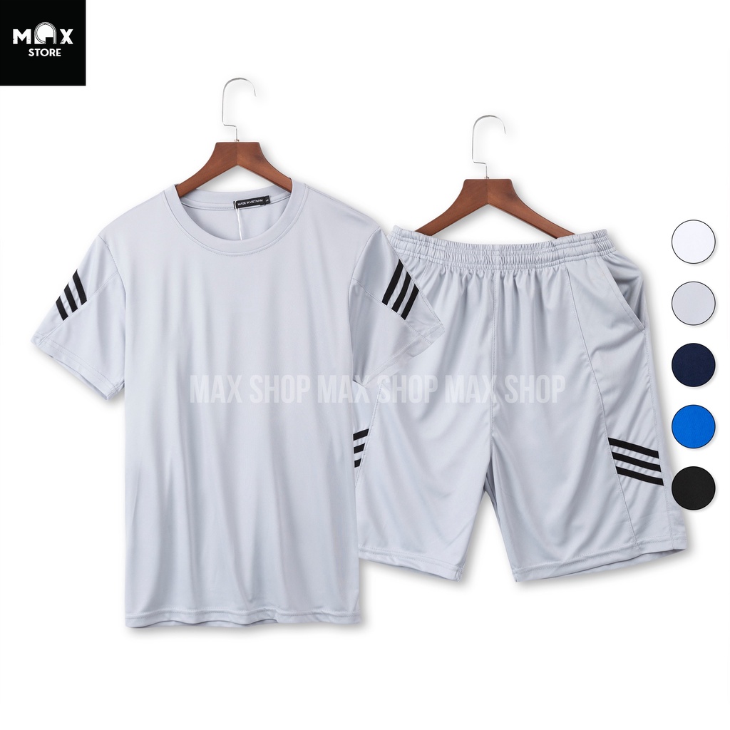 Bộ thể thao nam,bộ quần áo thể thao nam chất thun co giãn, 5 màu trẻ trung năng động full size Mã KAAMax