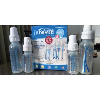 Dr Browns cổ hẹp 150ml/260ml( tặng nắp thành bình đựng sữa nẹ )