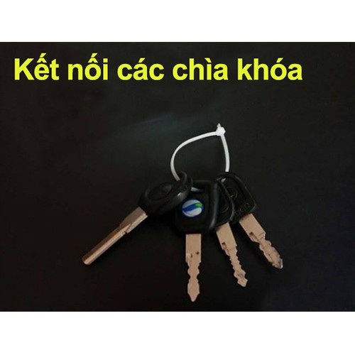 Bộ 50 dây rút tự khóa dài 10cm, 15cm, 20cm, 30cm nhựa tốt PA66 bền, chống mài mòn, chịu nhiệt, chống cháy UL94V-2