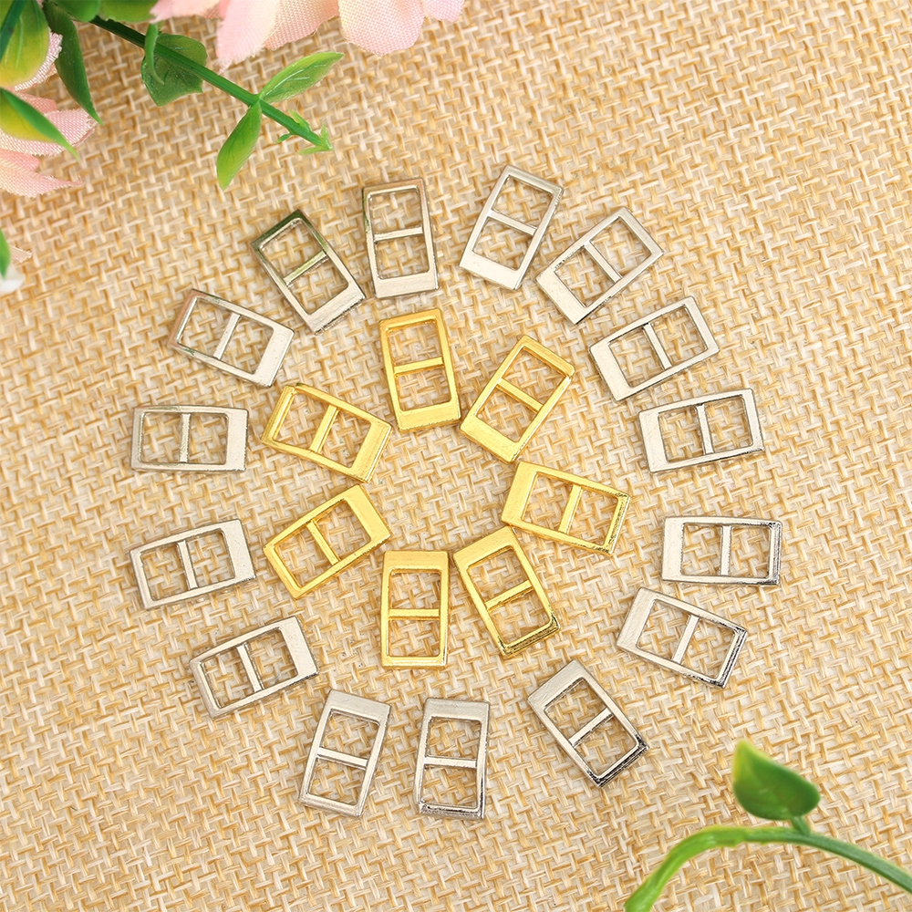 ROW 20/40pcs 5mm High Quality 4 Colors Mini Ultra-small Stuffed Toys Tri-glide Buckle