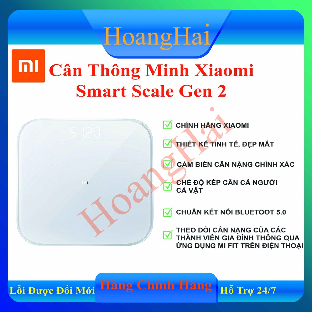 Cân điện tử thông minh Xiaomi Mi Smart Scale Gen2, cân sức khỏe Xiaomi, cân thông minh Xiaomi