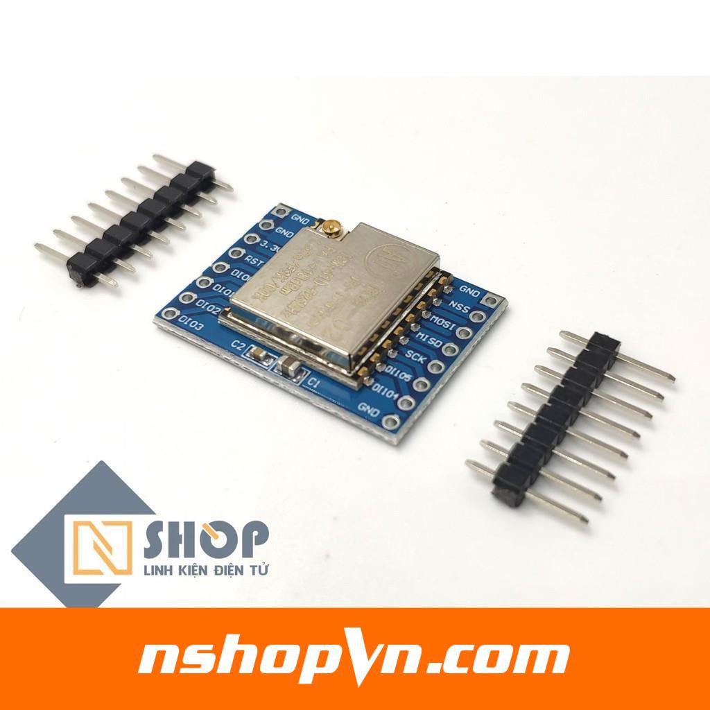 Mạch Thu Phát RF Lora SX1278 433Mhz Ra-02 ra chân