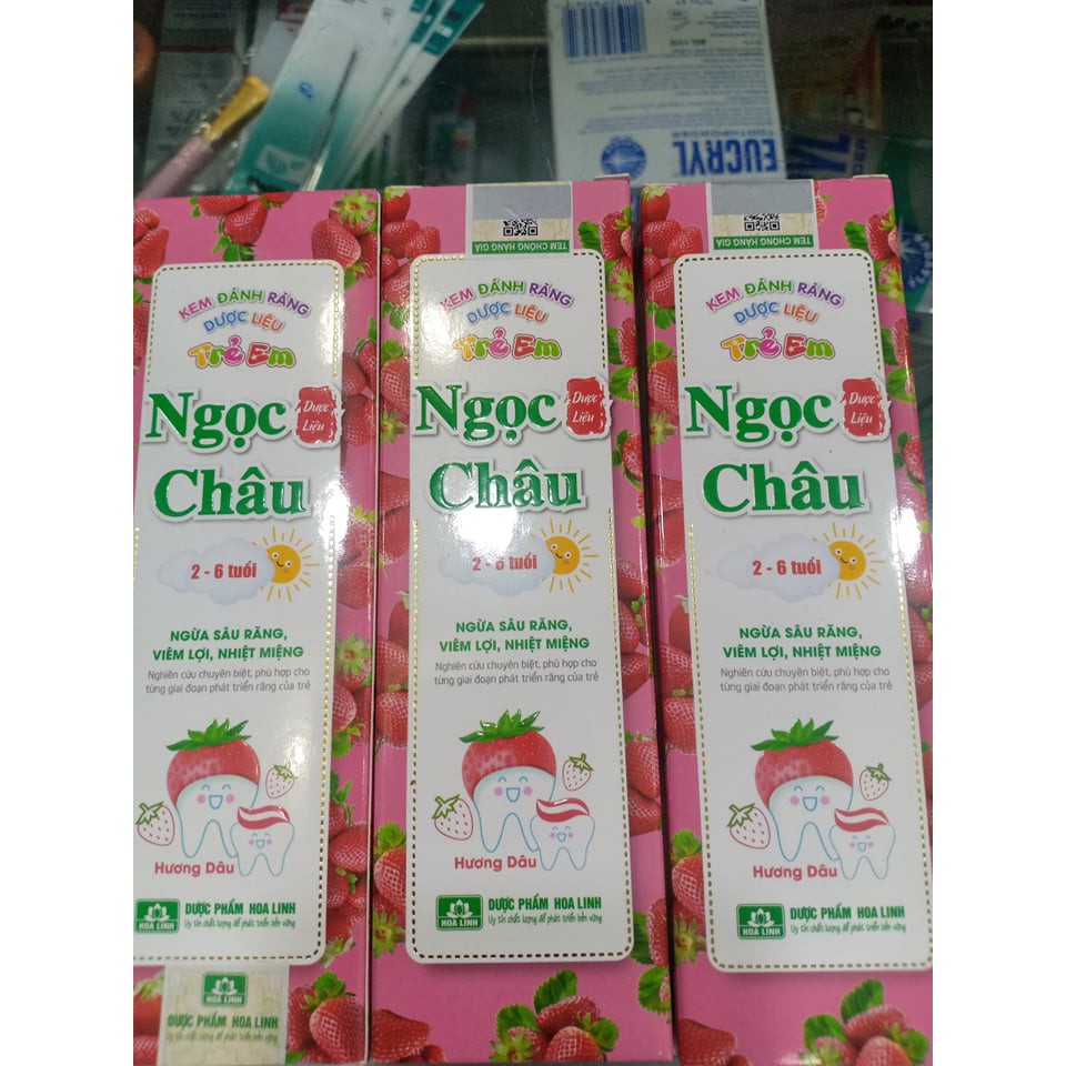 Kem đánh răng dược liệu Ngọc Châu người lớn và trẻ em