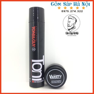 COMBO Gôm xịt tóc TONY + Sáp  VARIETY
