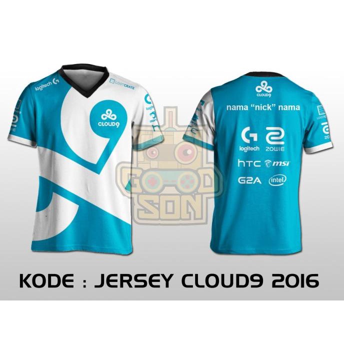 Áo Đấu / Áo Đội Chơi Game Dota 2 Cloud9 2016