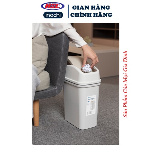 Thùng rác nắp lật 5L, 10L, 15L Hiro - inochi (Có bán sỉ)