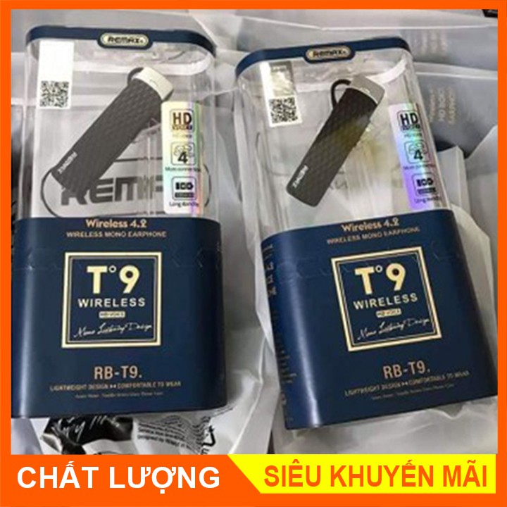 Tai Nghe Bluetooth Remax RB-T9 HD Voice V4.2 Pin Trâu Chính Hãng - BH 1 năm