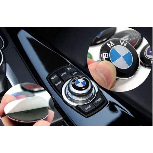 Miếng Dán Nút Điều Khiển Đa Phương Tiện Cho Vô Lăng Xe Hơi BMW