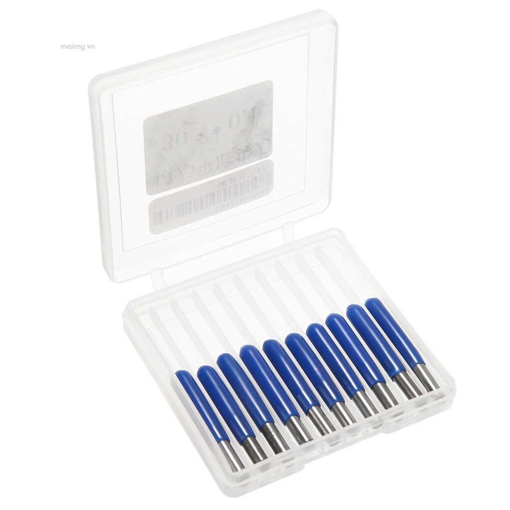Set 10 Mũi Khoan CNC CNC 30 Kích Thước 3.175mm Chuyên Dụng° Hình Chữ V 0,1Mm