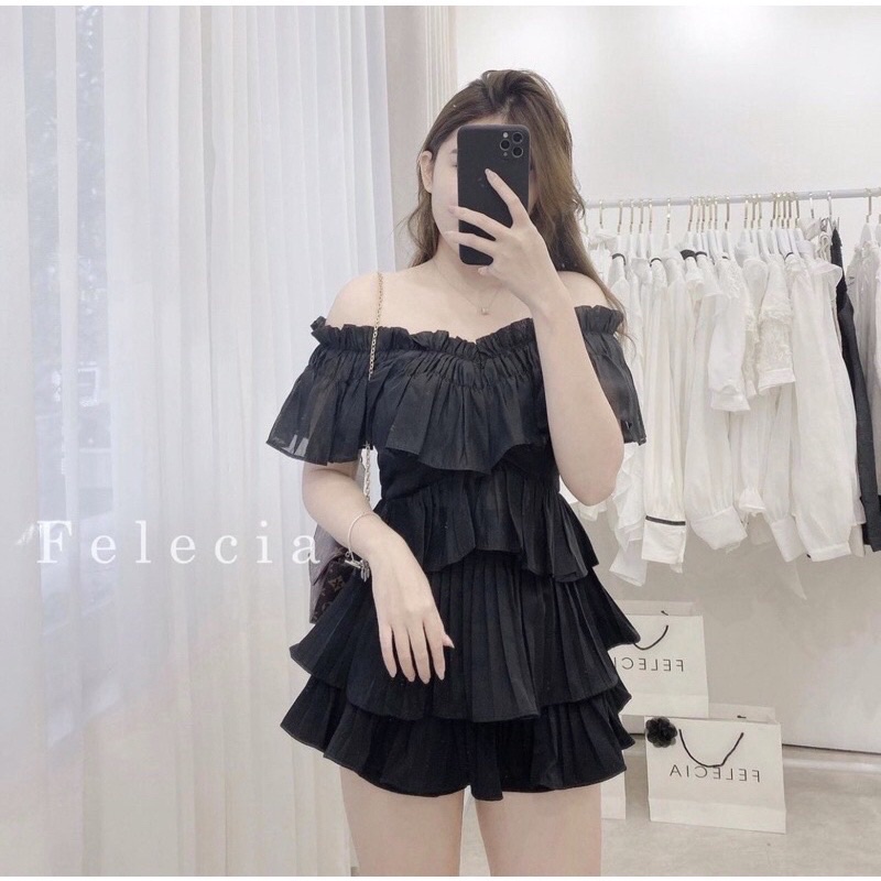 CHÂN VÁY XẾP LY HAI TẦNG QUẢNG CHÂU ẢNH THẬT ALOHASHOP91