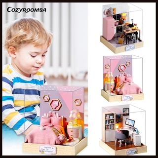 Bộ Nội Thất Nhà Búp Bê Bằng Gỗ Diy Cho Bé