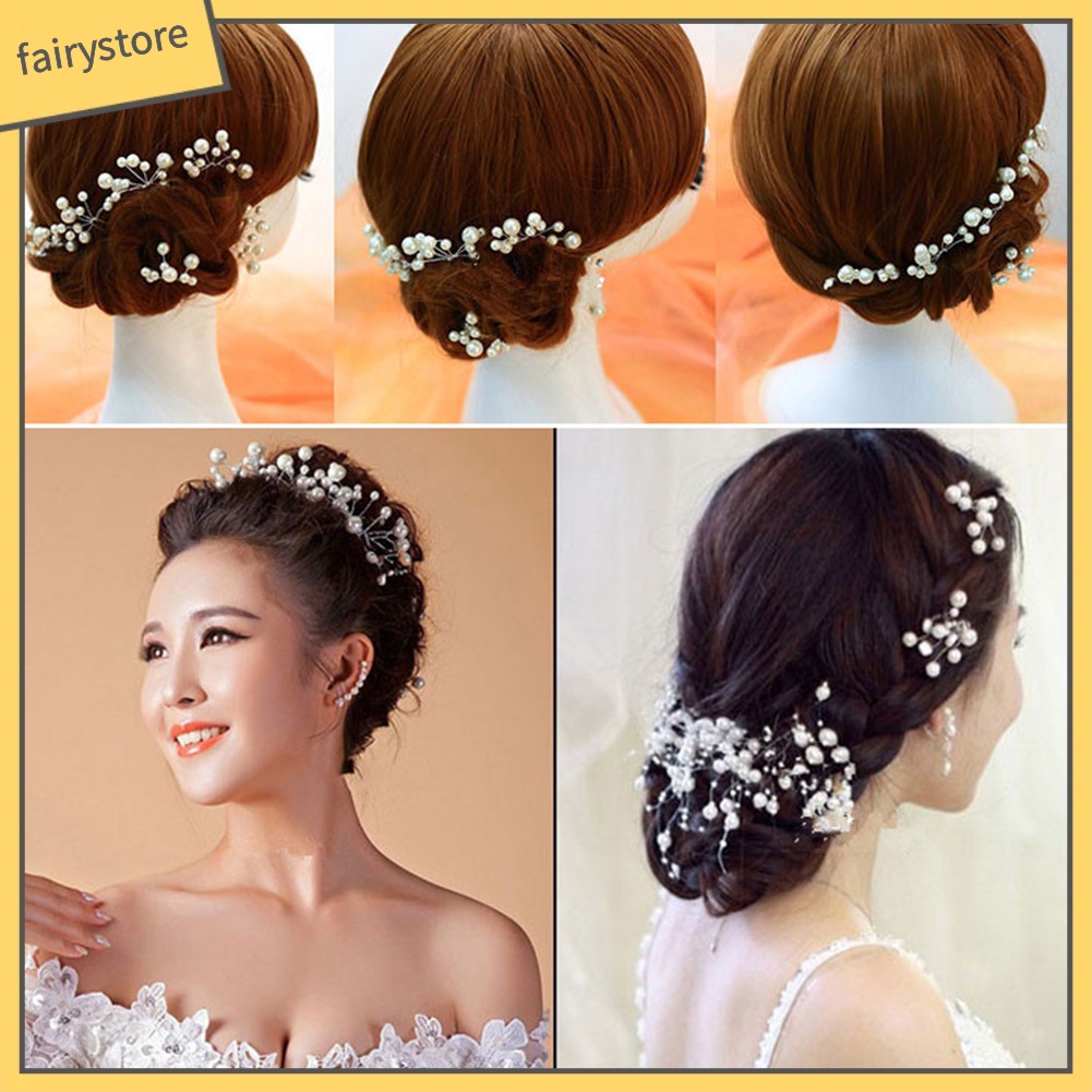 Set 2 Kẹp Tóc Đính Ngọc Trai Giả Thời Trang