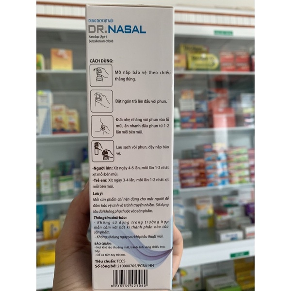 Dr. NASAL Dung Dịch Xịt Mũi Nano Bạc