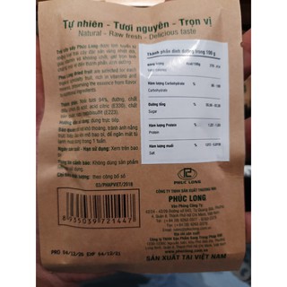 Trái cây tươi sấy dẻo Phúc Long (Trái cây tươi/Thơm/Xoài/Đu đủ)