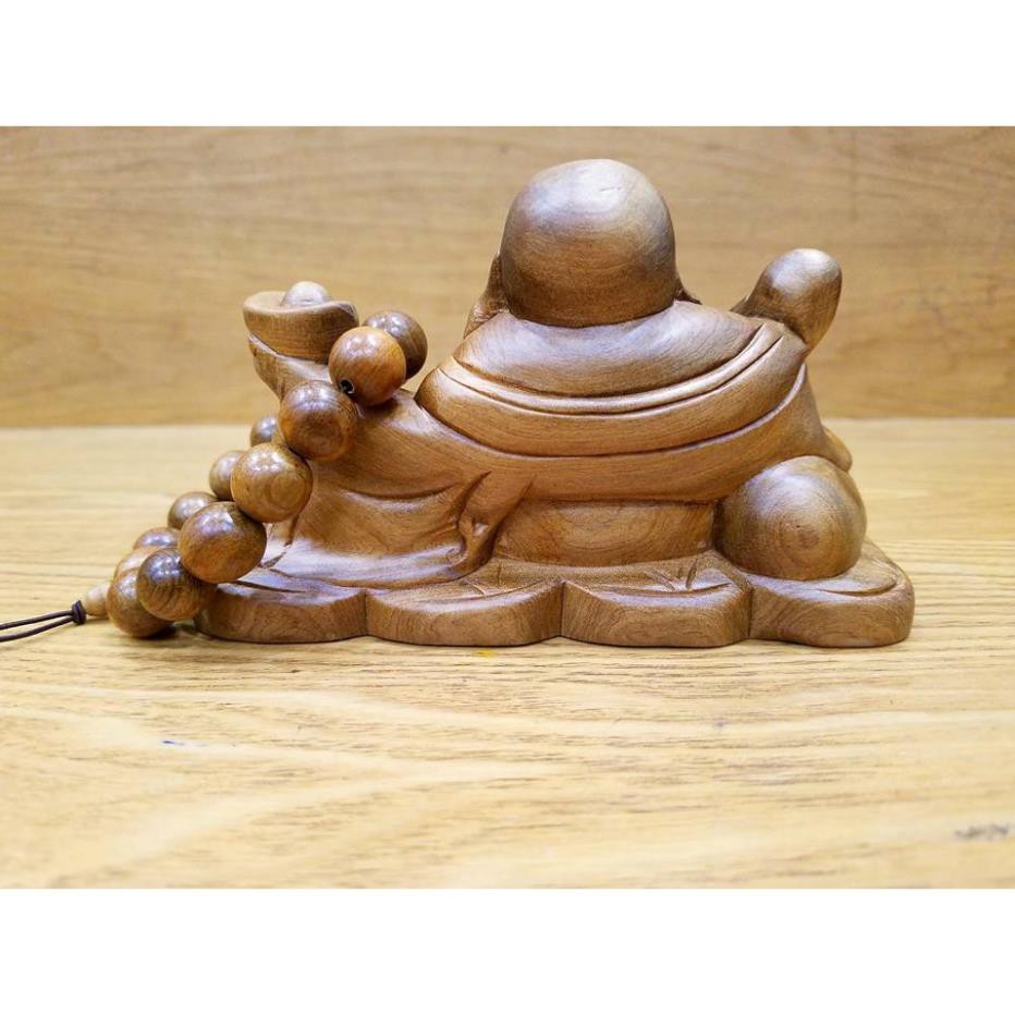tượng phật di lặc để ô tô gỗ bách xanh. Tặng vòng gỗ bách xanh. | BigBuy360 - bigbuy360.vn
