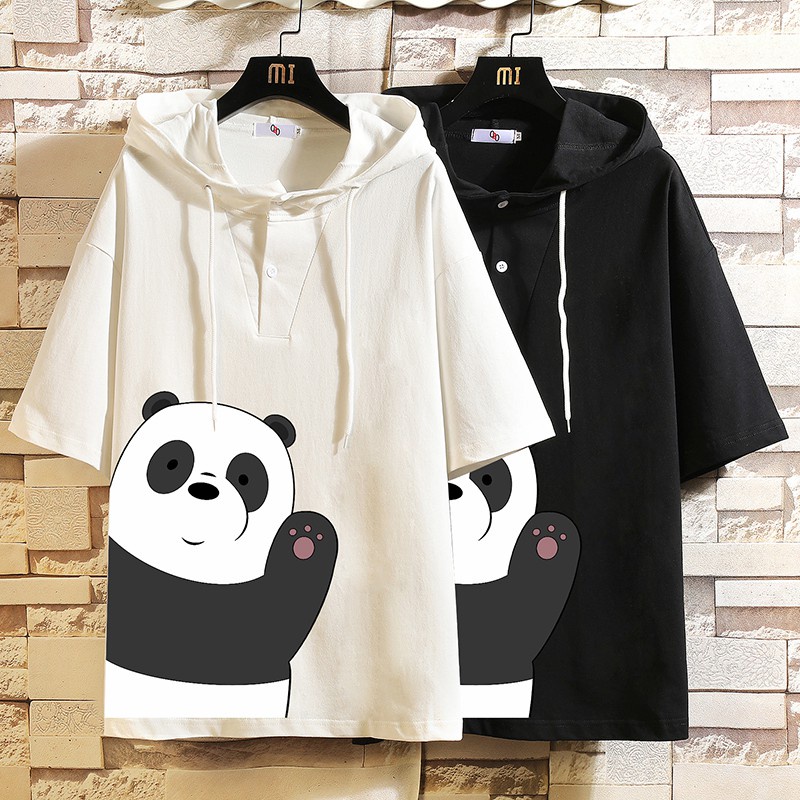 Áo Hoodie Ngắn Tay Dáng Rộng Thời Trang Dành Cho Nam