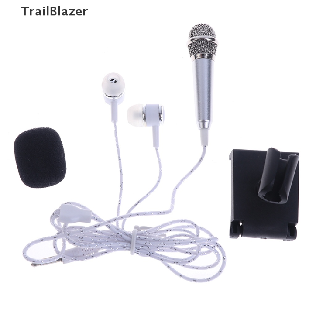 Micro mini có giá đỡ và tai nghe giắc 3.5mm tiện dụng cho studio karaoke