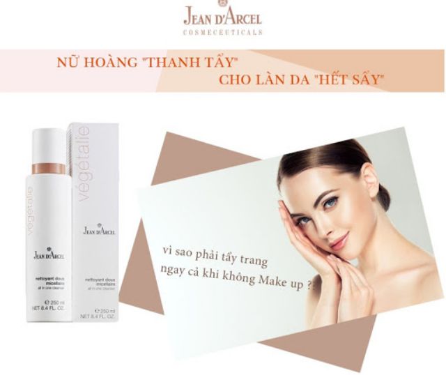 Nước tẩy trang dịu nhẹ Jean D'arcel_All in one Cleanser