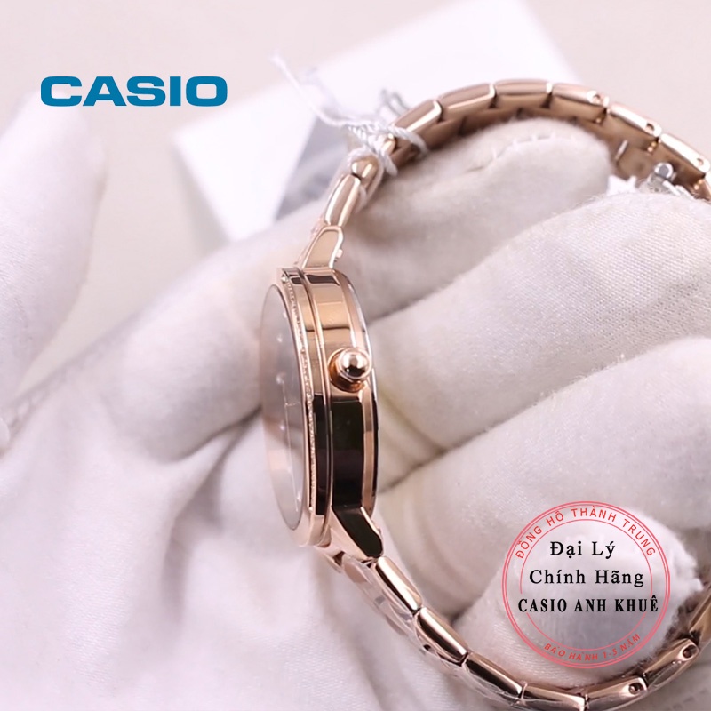 Đồng Hồ Casio Nữ Sheen SHE-4056PG-2AUDF đính pha lê cao cấp