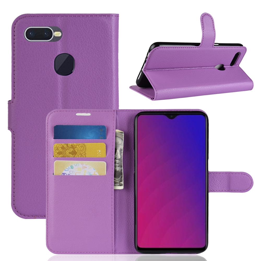 Bao da điện thoại dạng ví trơn bóng cho dòng OPPO F9 / F9 Pro | BigBuy360 - bigbuy360.vn