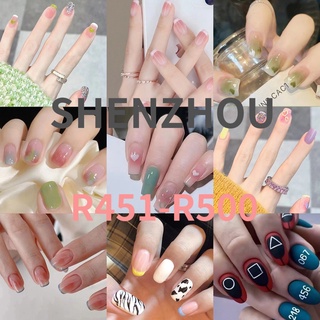 Set 24 móng tay giả diy r451-r500