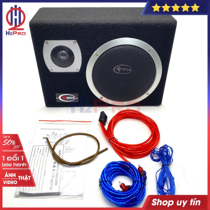 Loa Sub Ô Tô Syzx YD-1508 Bass 20 200W-4 Ôm, 2 Chế Độ Lời-Trầm, Sub Oto Siêu Trầm 12V Hoặc 24V, Bộ Quà 200K-H2Pro Tech
