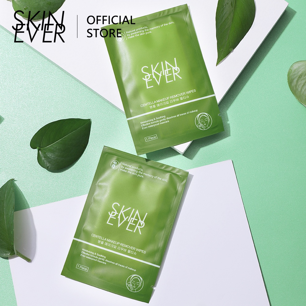 Khăn tẩy trang Skin EVER Centella làm sạch da dùng một lần 10g