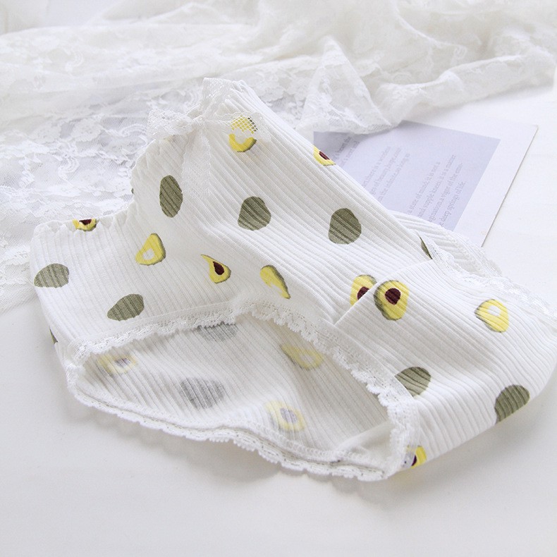 Quần lót cotton 100% Bơ phec Phối thắt nơ xuất Hàn