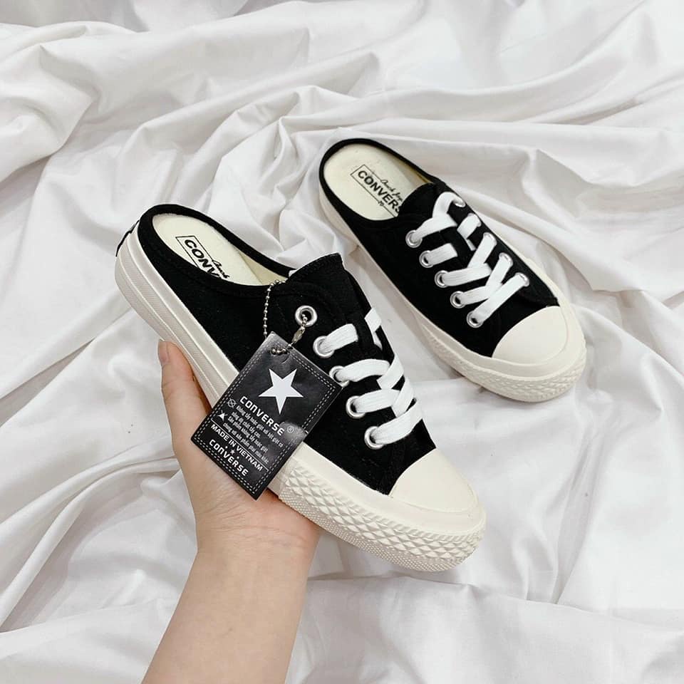 Sục Nữ_Converse, Sục_Converse Đen Trắng Hàng Cao Cấp Full Box + Bill | WebRaoVat - webraovat.net.vn