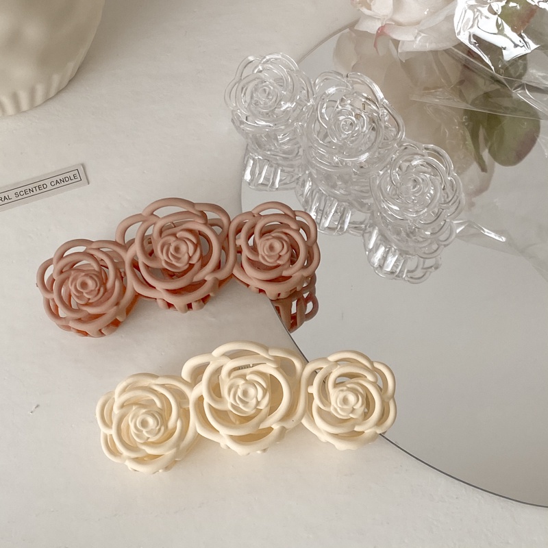 Kẹp Tóc Đính Hoa Hồng Phong Cách retro Nhật Bản Và Hàn Quốc Cho Nữ