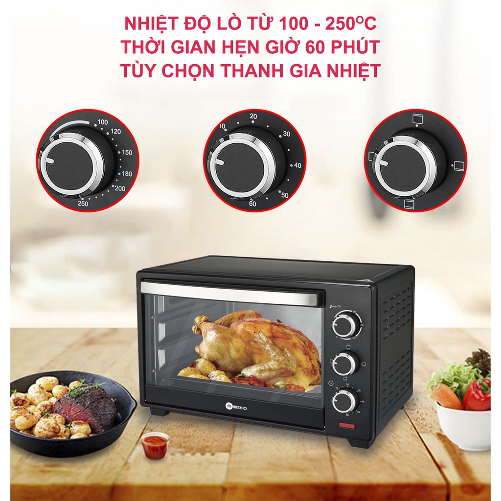 Lò nướng điện Mishio MK179 35L – 1600W