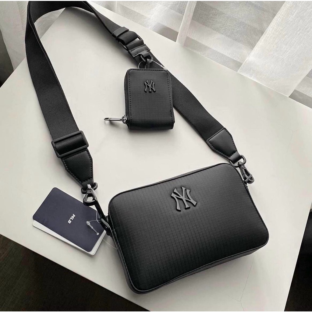 ✅  Túi Đeo Chéo MLB Mini Nylon Ripstop New York Yankees 32BGDJ111-50L | HOT NHẤT 2022 | ẢNH THẬT