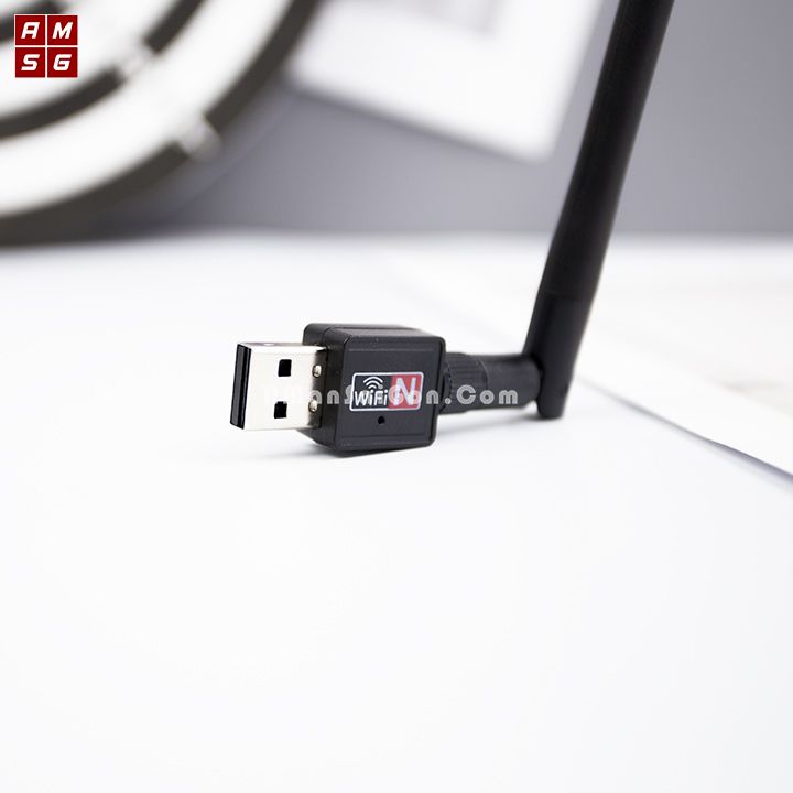 USB Thu Wifi Cho Máy Tính, Laptop Có Anten - Sóng Mạnh, Ổn Định, Tốc Độ 150Mbps