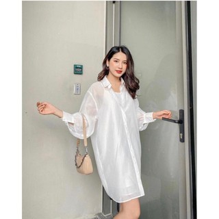 SET ĐẦM KÈM SƠ MI TRẮNG SIÊU XINH