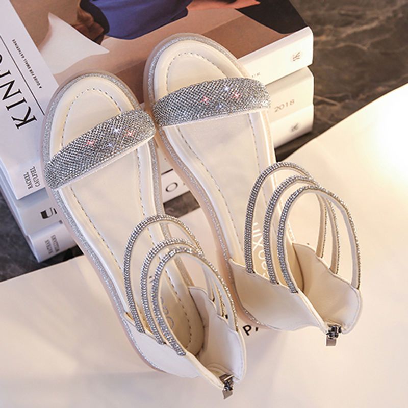 Giày Sandal Đế Bằng Thời Trang Mùa Hè Năng Động