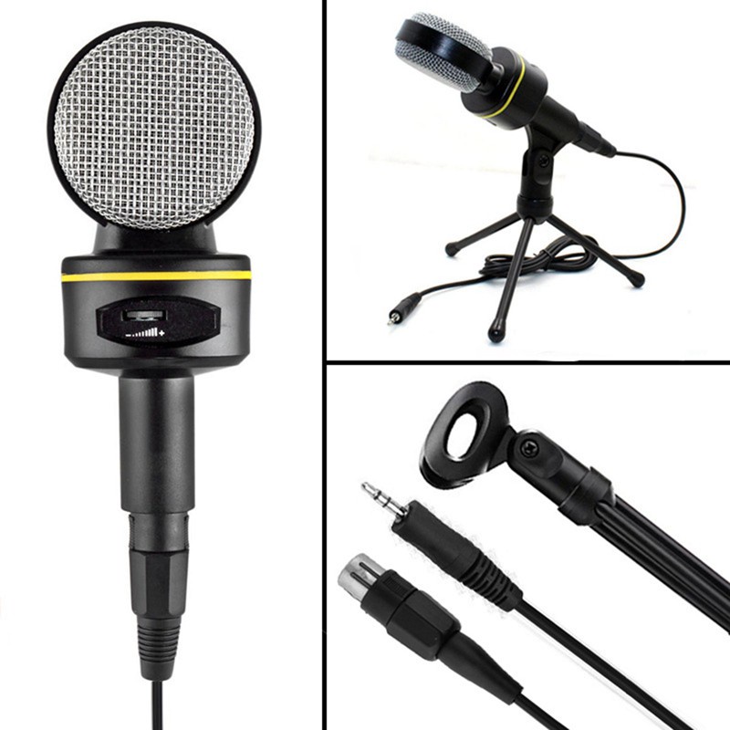 Micro Thu Âm Có Chân Đứng Cho Pc / Hát Karaoke / Laptop