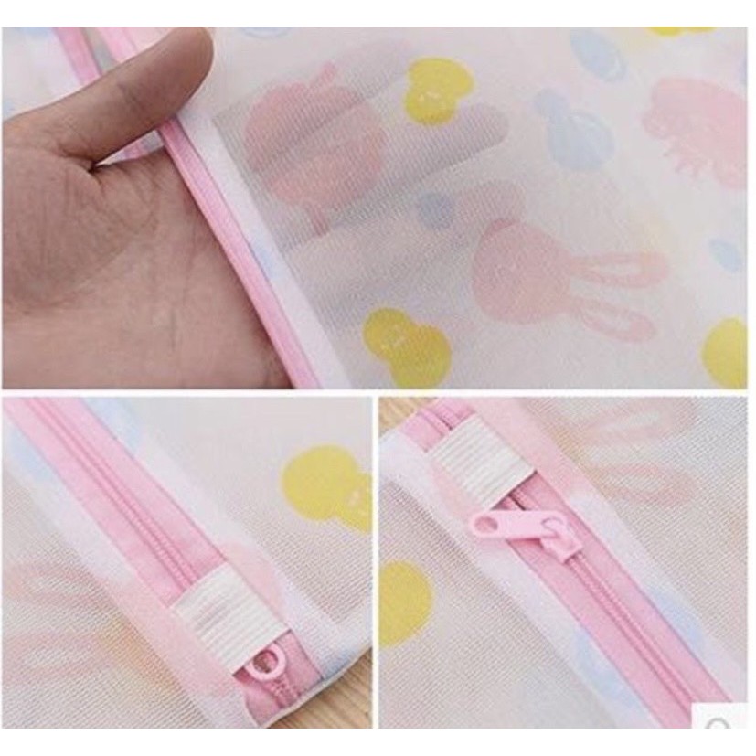 Túi giặt đồ máy giặt hình hoa set 5 chiếc, túi lưới giặt quần áo lót tiện lợi