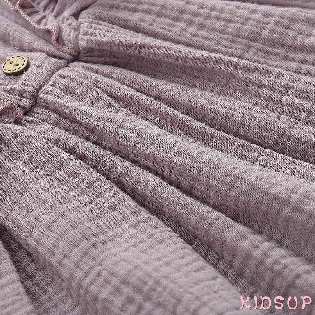 Đầm Xoè Tutu Tay Dài Chất Cotton Cho Bé Gái