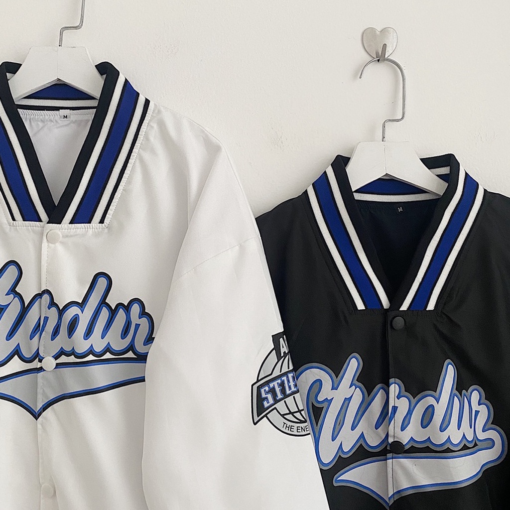 Áo khoác bomber unisex chất dù 2 lớp cao cấp không bong tróc chất vải mịn không xù lông, cam kết video kèm ảnh chụp