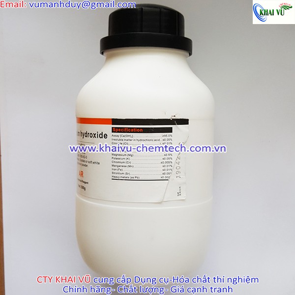Calcium hydroxide Ca(OH)2 tinh khiết Xilong chai 500g canxi hidroxit