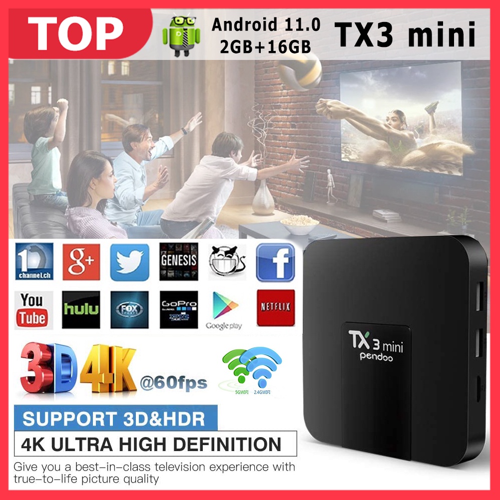 Android TV Box TX3 mini 2022 - Ram 2GB, Amlogic S905W2, Android 11