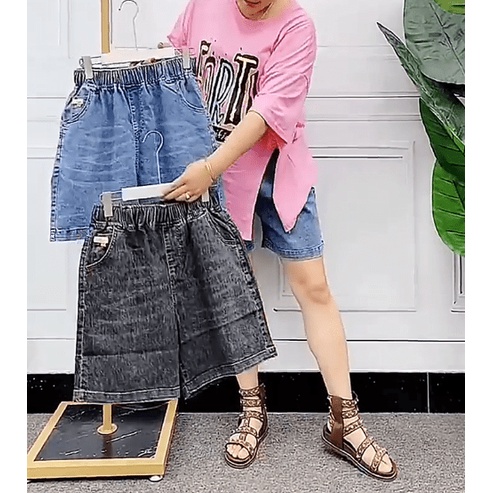 Quần Đùi Nữ, Quần Short Nữ Chất jean Cạp Chun QS24