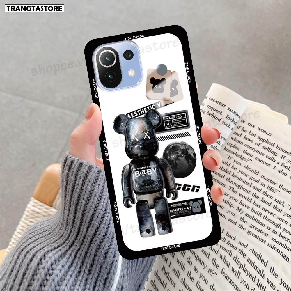 Ốp Xiaomi Mi 11 5G / Mi 11 Lite 5G / Mi 11 Lite 5G NE in hình gấu Bearbrick,Mountain,xanh,đen,đỏ giá rẻ