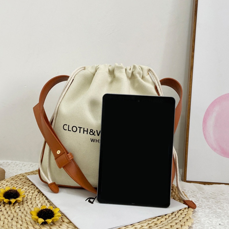 Túi Đeo Chéo Vai Bằng Vải Canvas Thời Trang Sành Điệu Cho Nữ