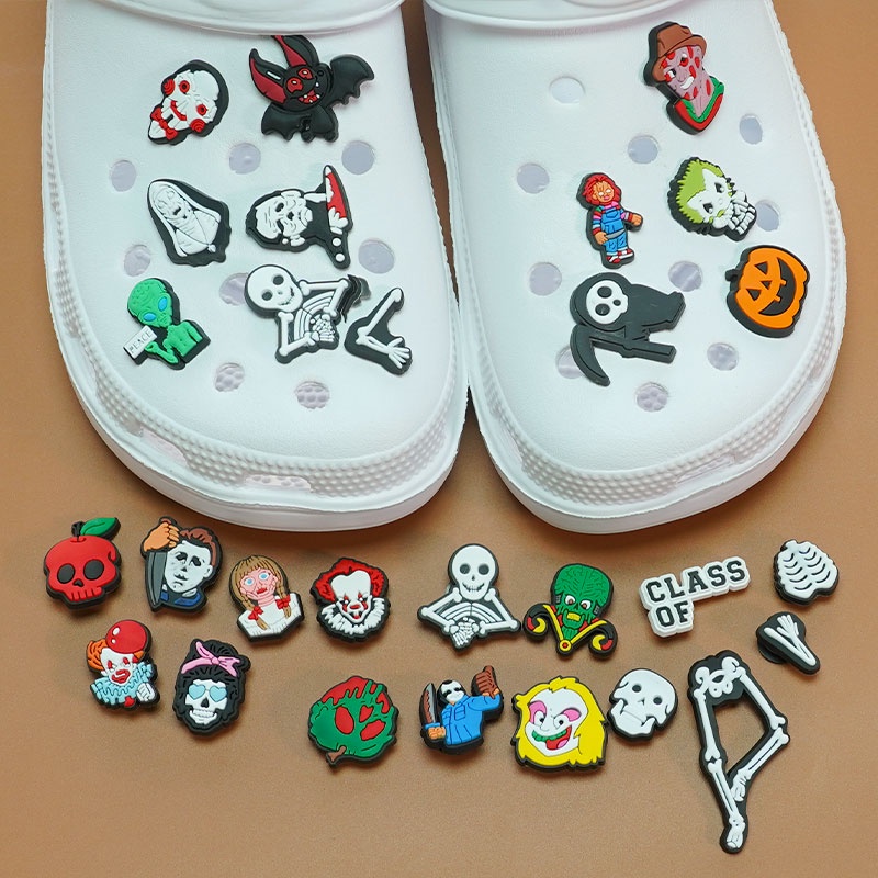 Crocs Ghim Cài Giày diy Nhiều Màu Sắc Đáng Sợ Dùng Để Hóa Trang Dịp halloween