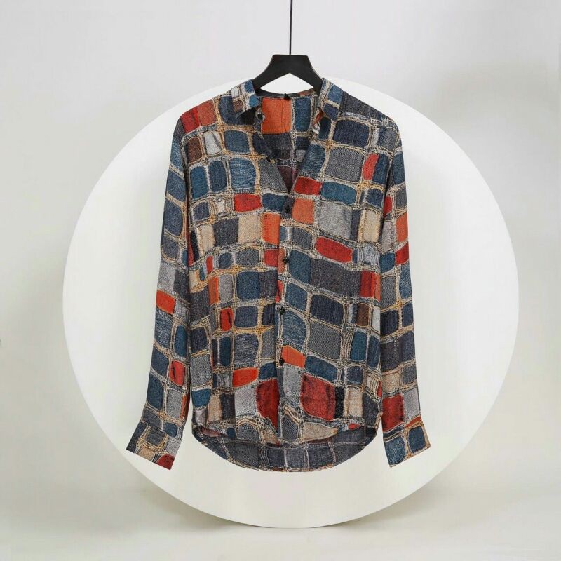 Áo sơ mi lụa nam