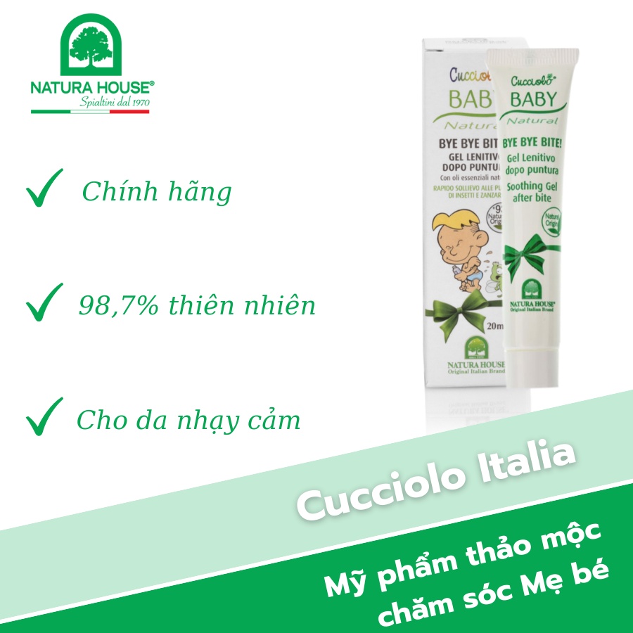Gel muỗi đốt, côn trùng cắn thảo dược Cucciolo