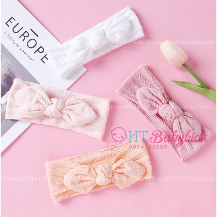 [FLASH SALE ] Băng Đô Len Mềm Tai Thỏ Xinh Xắn Cho Bé Gái